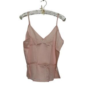 Ettitude Bamboo Sateen Camisole Sleepwear Lingerie Top Size L Blush Pink‎ NEW